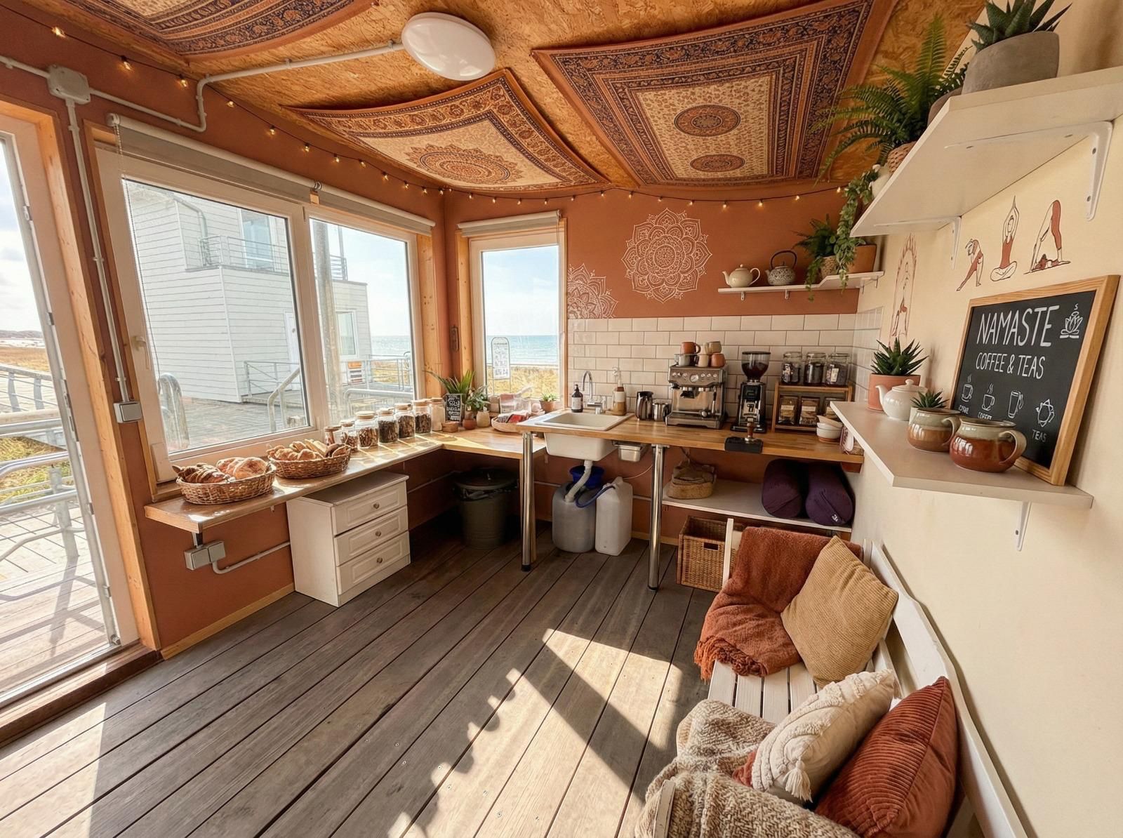 Strandkiosk am Strandaufgang 14 in Boltenhagen – Kaffee und Eis am Strand